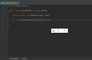 Отчёт от 10080 за Java Sweeper / Простое окно