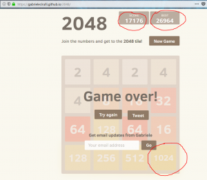 Отчёт от 10080 за Нано-игры / VIP урок. Игра 2048