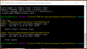 Отчёт от 10100 за Singleton / Singleton - Config - Git add