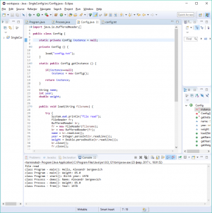 Отчёт от 10100 за Singleton / Singleton - Config - Using pattern
