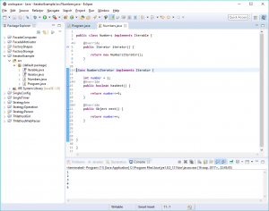Отчёт от 10100 за Iterator / Iterator - Numbers - Inner class