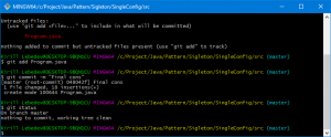 Отчёт от 10157 за Singleton / Singleton - Config - Git init