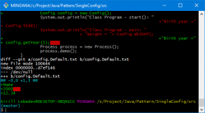 Отчёт от 10157 за Singleton / Singleton - Config - Git default
