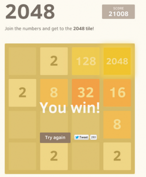 Отчёт от 10162 за Микроигры / 2048 - Учимся играть