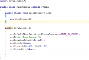 Отчёт от 10162 за Java Sweeper / Полёт над классом