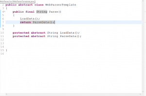 Отчёт от 10309 за Template method / Template Method - Web Parser