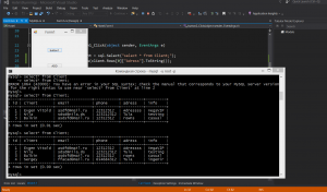 Отчёт от 10309 за БД - Управление гостиницей / Класс MySQL. Получение таблицы.