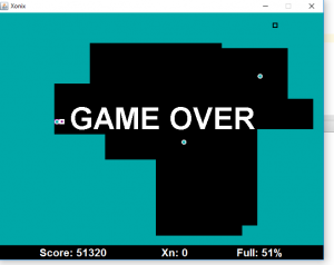 Отчёт от 10365 за Game Xonix / Свои правила