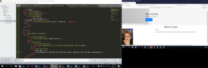 Отчёт от 10365 за Bootstrap-4 первые шаги / Об авторе - блоки и HTML