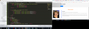 Отчёт от 10365 за Bootstrap-4 первые шаги / Об авторе - отступы и дополнения
