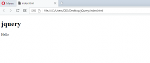 Отчёт от 10418 за Знакомство с jQuery / Синтаксис и простейший пример