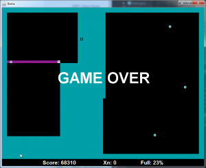 Отчёт от 10494 за Game Xonix / Свои правила