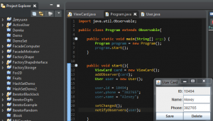 Отчёт от 10494 за MVC шаблон / MVC - PhoneBook - User Struct