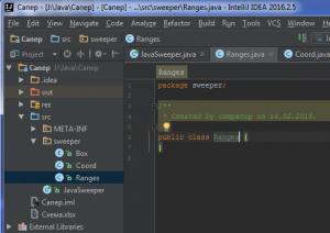 Отчёт от 10494 за Java Sweeper / Статичная граница