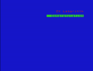 Отчёт от 10494 за ZX Labyrinth / Привет и Пока