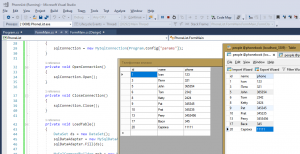 Отчёт от 10558 за Новые технологии / VIP урок. C# + MySQL через DataSet