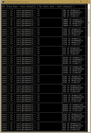 Отчёт от 10558 за Iterator / Iterator - BlackJack - Card