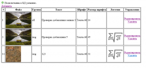 Отчёт от 10558 за PHP графика / Сохранение записей и изменений