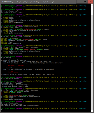 Отчёт от 10558 за Система Git / git branch giraffe