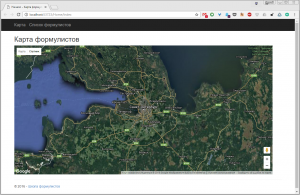Отчёт от 10670 за ASP.NET и GMaps / Карта на сайте
