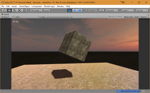 Отчёт от 10670 за Unity 3D / Первая сцена