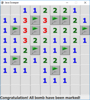 Отчёт от 10895 за Java Sweeper / День Победы!