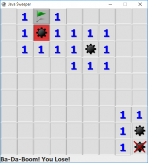 Отчёт от 10895 за Java Sweeper / Открываем карты