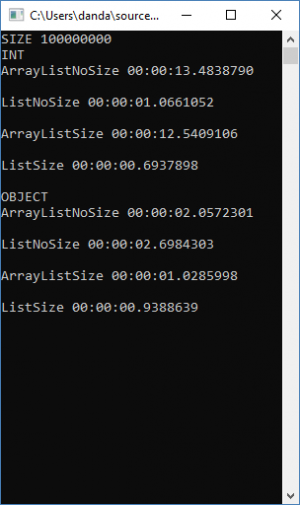 Отчёт от 10895 за Коллекция графов / Array vs List