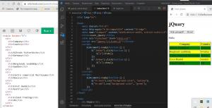 Отчёт от 11019 за Знакомство с jQuery / Понятие селектора и примеры