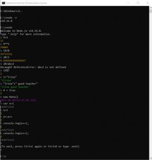 Отчёт от 11019 за Node JS первые шаги / Математические операции REPL