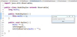 Отчёт от 11147 за MVC шаблон / MVC - Counter - ModelDuplex