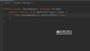 Отчёт от 11147 за Java Sweeper / Простое окно