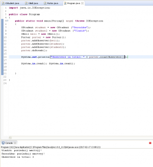 Отчёт от 11308 за Observer / Observer - School Bell - java.util.Observable