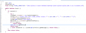 Отчёт от 11308 за MVC шаблон / MVC - PhoneBook - UserSQL - Connect