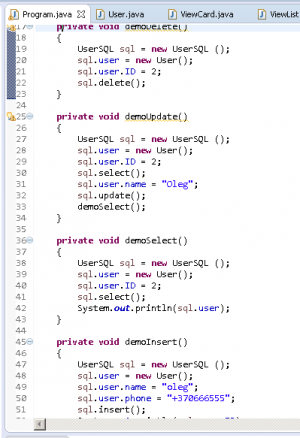 Отчёт от 11308 за MVC шаблон / MVC - PhoneBook - UserSQL - CRUD