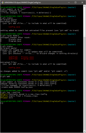 Отчёт от 11309 за Singleton / Singleton - Config - Git commit