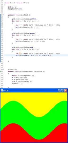 Отчёт от 11327 за JC. Явные графоциклы / FOR2D - Синусоида