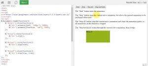 Отчёт от 11329 за Знакомство с jQuery / Остановка анимации