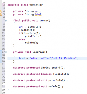 Отчёт от 11342 за Template method / Template Method - Web Parser - Abstract