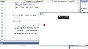 Отчёт от 11456 за Простой WPF  / WPF. Простая змейка. Таймер для еды.