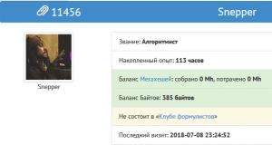 Отчёт от 11456 за Tinklavimas / Знакомство