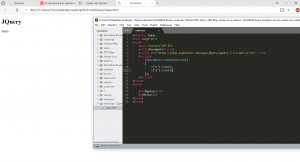 Отчёт от 11582 за Знакомство с jQuery / Синтаксис и простейший пример