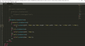 Отчёт от 11582 за Знакомство с jQuery / Эффекты скольжения и базовая анимация