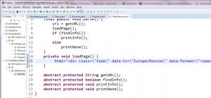 Отчёт от 11589 за Template method / Template Method - Web Parser - Abstract