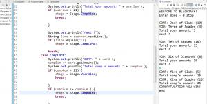 Отчёт от 11589 за Iterator / Iterator - BlackJack - Play game