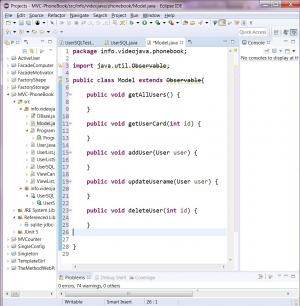 Отчёт от 11589 за MVC шаблон / MVC - PhoneBook - Model - Ресторанная аналогия