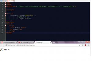 Отчёт от 11589 за Знакомство с jQuery / Синтаксис и простейший пример