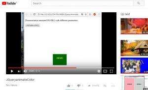 Отчёт от 11589 за Знакомство с jQuery / Эффекты анимации, продолжение