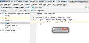 Отчёт от 11589 за Java Sweeper / Простое окно