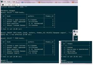 Отчёт от 11589 за SQL: ничего лишнего / Добавление книг и тем